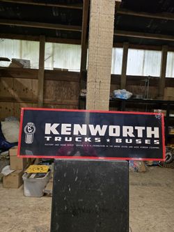 Kenworth Trucks Faux Vintage Ad Steel Metal Sign 