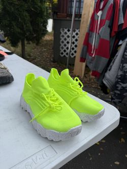 Neon green sneakers size 38