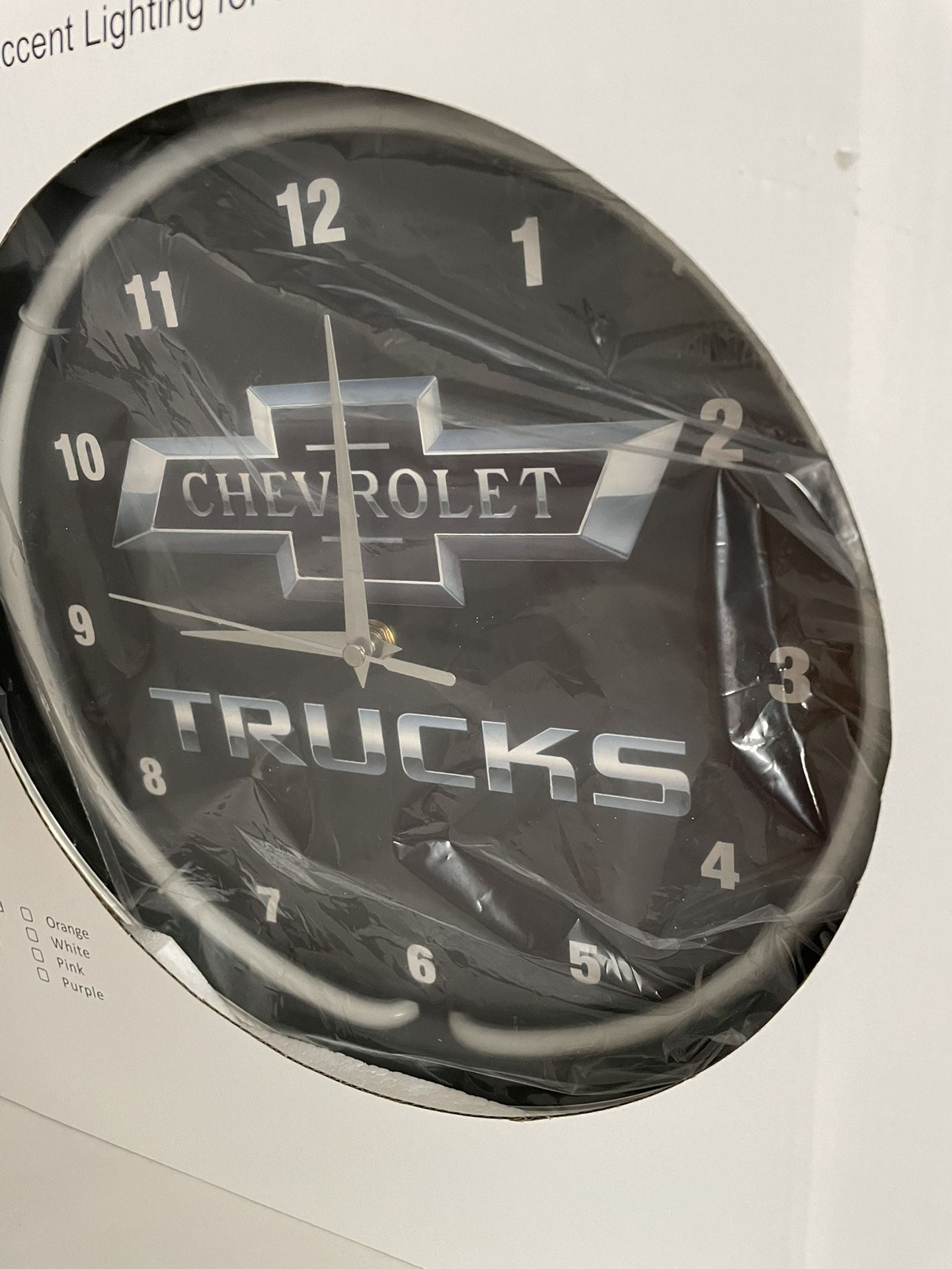 Chevrolet Trucks Neon Wall Clock New In Box