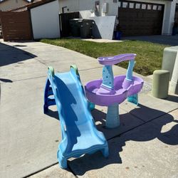 Kids Slide And Water Table Free Free 