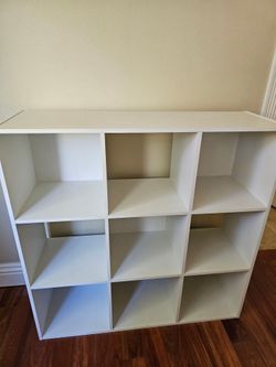 White 9box shelf