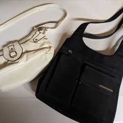 Black And White Shoulder Bags