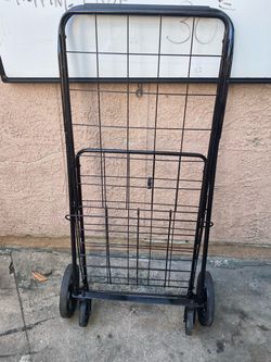 Black Folding Wire Shopping Cart