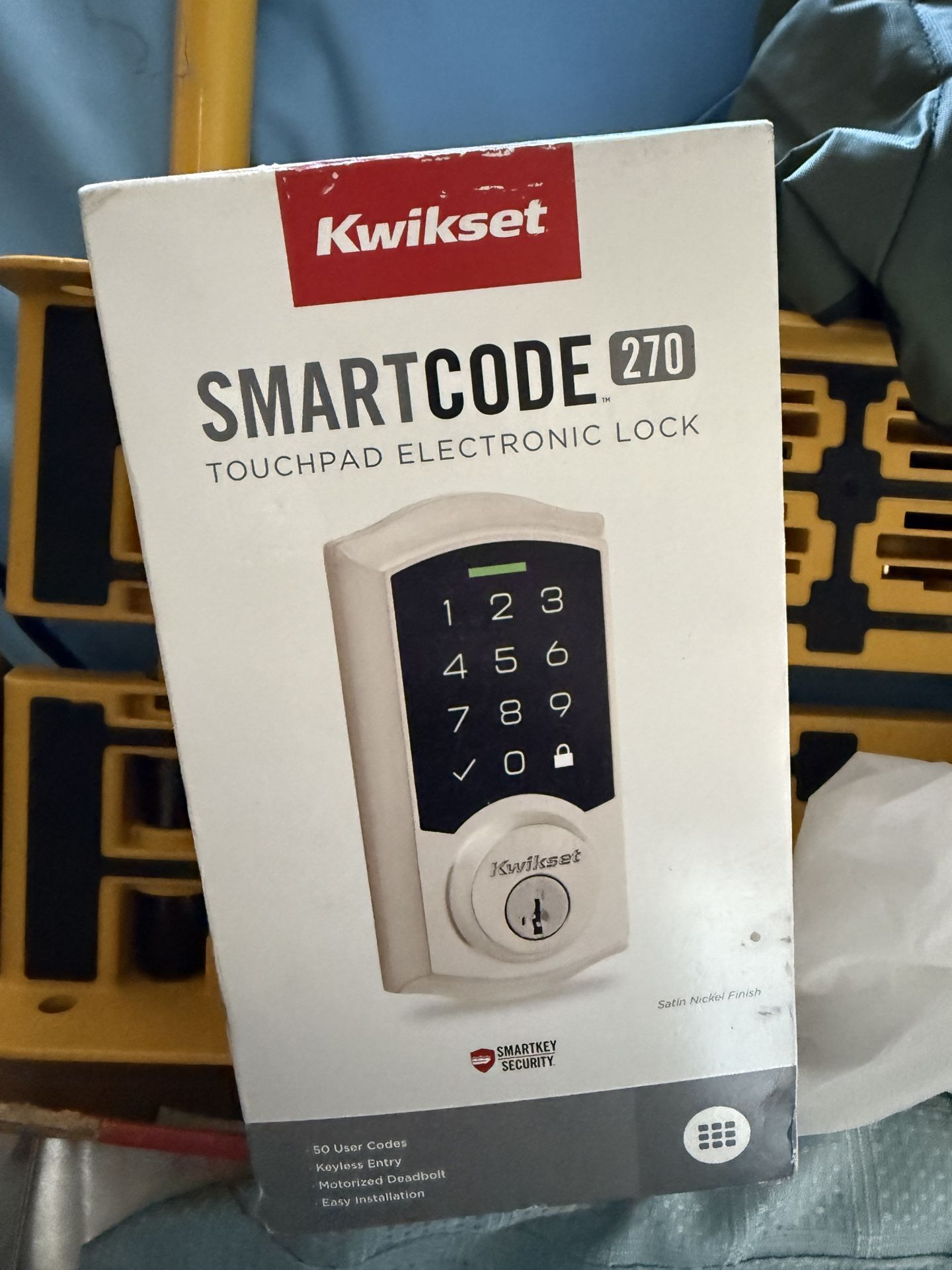 π Kwikset Smartcode 270 Tradition Touchpad w/SmartKey Security Deadbolt lock 992700