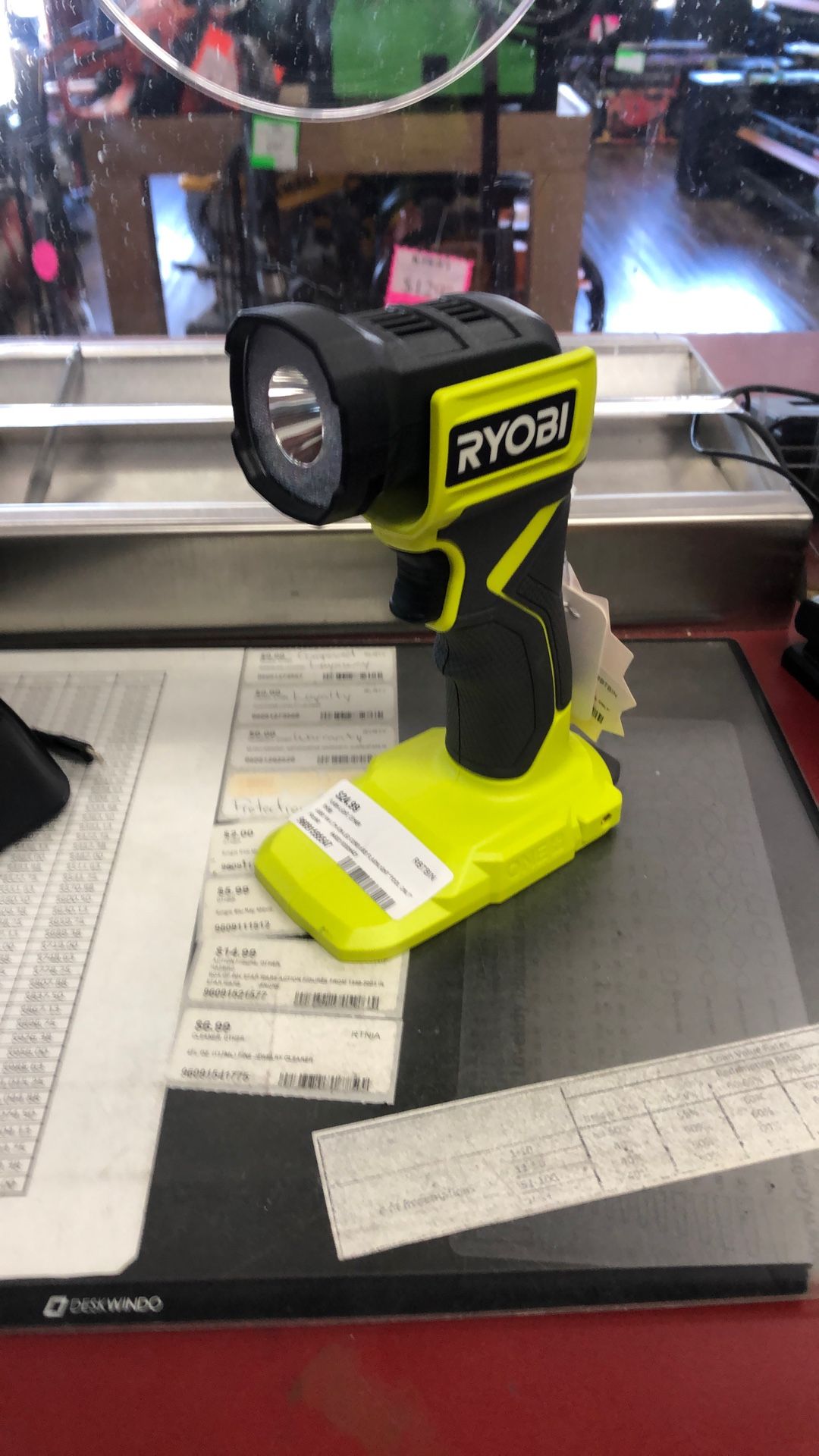 96091 Ryobi PCL660 18v Lithium Ion Cordless Flashlight (Tool Only) 595547