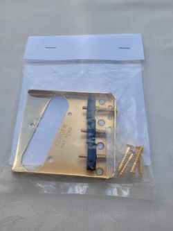Fender 3 Saddle American Vintage Telecaster Bridge Assembly,  Gold.