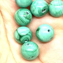 Lot Of 10mm Malachite Beads 