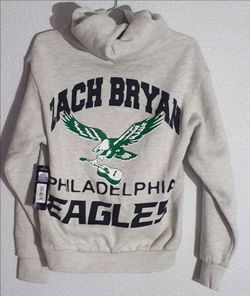 Zach Bryan Tour Philadelphia Eagles Men's Hoodie Sweatshirt Small GENUINE RARE