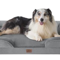 Orthopedic Dog Bed for Extra Large Dogs - XL Washable Dog Sofa Beds Large, Supportive Foam Pet Couch Bed with Removable Washable Cover, Waterproof Lin