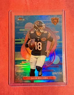 🔥 Caleb Williams 2025 Topps Finest Sky Blue Refractor /150 #127 – Chicago Bears 🔥