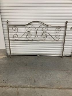 Antique metal king size headboard
