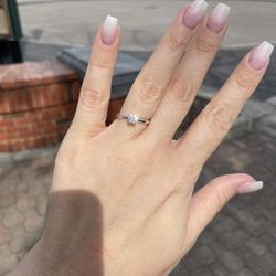 14K Gold Natural Diamond Promise Engagement Wedding Ring