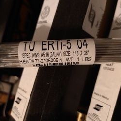 TITANIUM TIG ROD 1/16