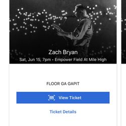 GA Pit Zach Bryan Empower Field 6/15