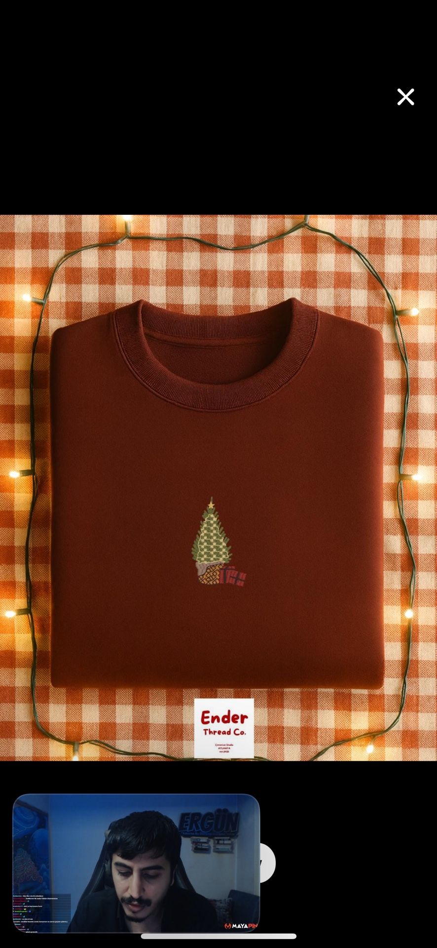 Minimal Christmas Embroidery Sweatshirt β Pine Tree and Gifts Holiday Crewneck β Winter Outfit for Her & Him