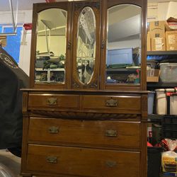 Late  Victorian Walnut Cabinet