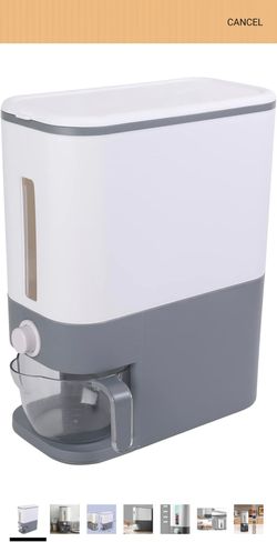 22 Lbs Rice Dispenser with Measuring Cup,