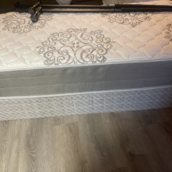 Twin Mattress With Box And Metal Adjustable Frame