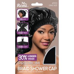 Unisex Long Shower Cap For Loc Braids & Long Hair 