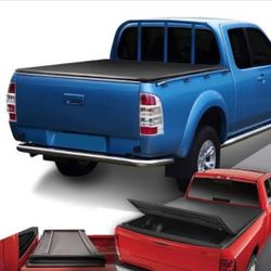 83-11 Ford Ranger 94-09 Mazda B3000 B4000 B2300 B2500 Soft Trifold Tonneau Truck Bed Cover Tapadera Cobertor Parts 