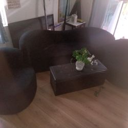 Brand New Black Couch w/ 2 Matching Chairs