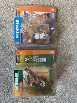 Vintage McFarlane Figures NBA Basketball Legends Gary Payton John Stockton