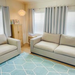 Super Comfy Couch and Swivel Chair/Loveseat