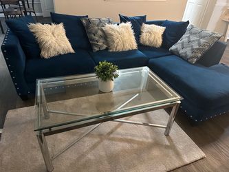 Sectional Couch + Coffee Table
