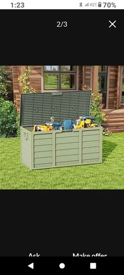 Storage deck box 75 gallon deck box resin storage deck box resin deck box brand new
