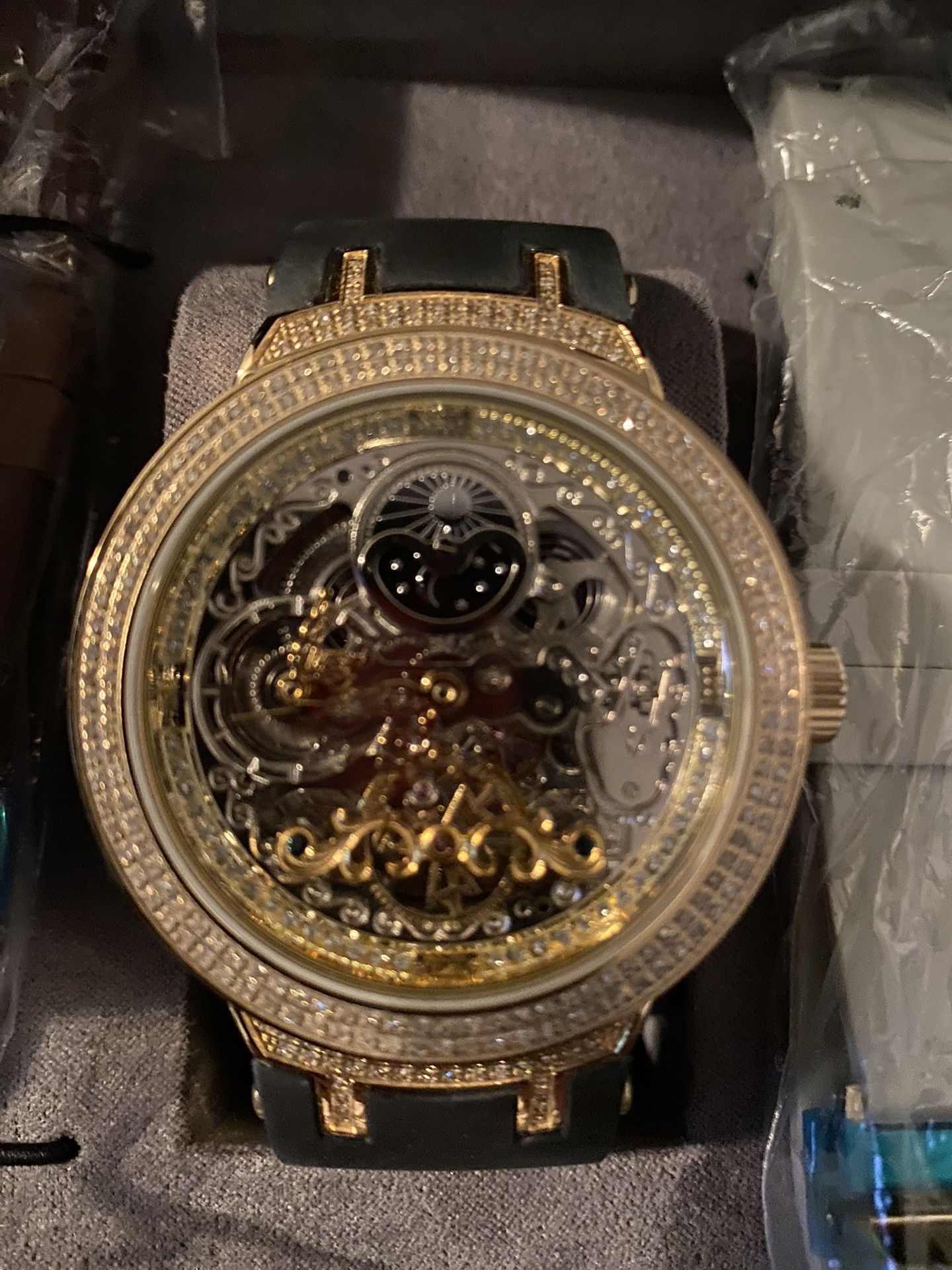 Skeleton Watch Joe Rodeo Master Band JOE RODEO DIAMOND WATCH