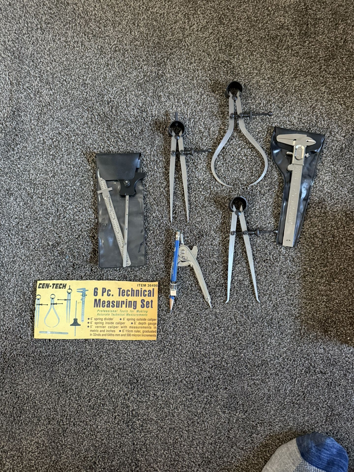 Cen-Tech 6 Pc Technical Measuring Set