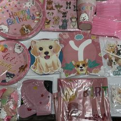 161Pcs Puppy Birthday Decorations 