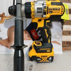 NEW DEWALT 20V BRUSHLESS 1/2 HAMMER DRILL DRIVER TOOL AND BATTERY 