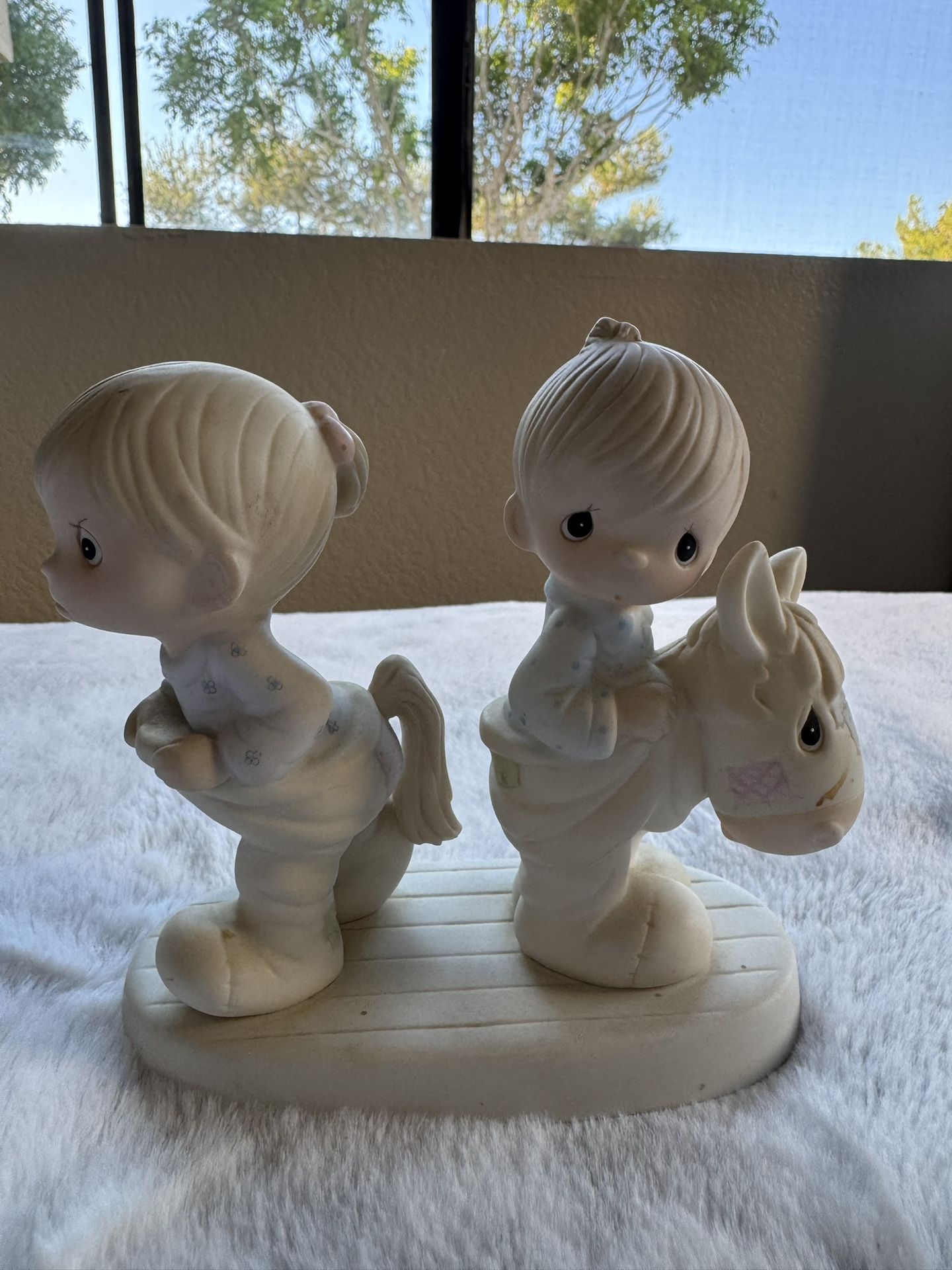Precious Moments 1982 Figurine “How Can Two Walk Together…” – Box Not Included