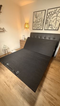 Mattress Firm Queen Adjustable Base with Motor & Remote — $200