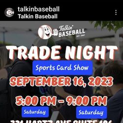 SPORTS CARD CARD SHOW TODAY IN DANVILLE FROM 4PM TO 9PM AT 321 HARTZ AVE