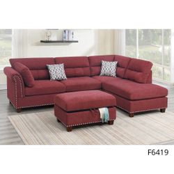 Sectional Sofa + Ottoman