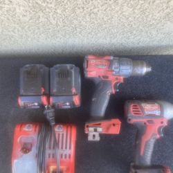 Milwaukee drill set