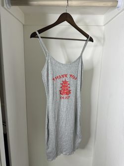 Gray “Thank you “ Dress