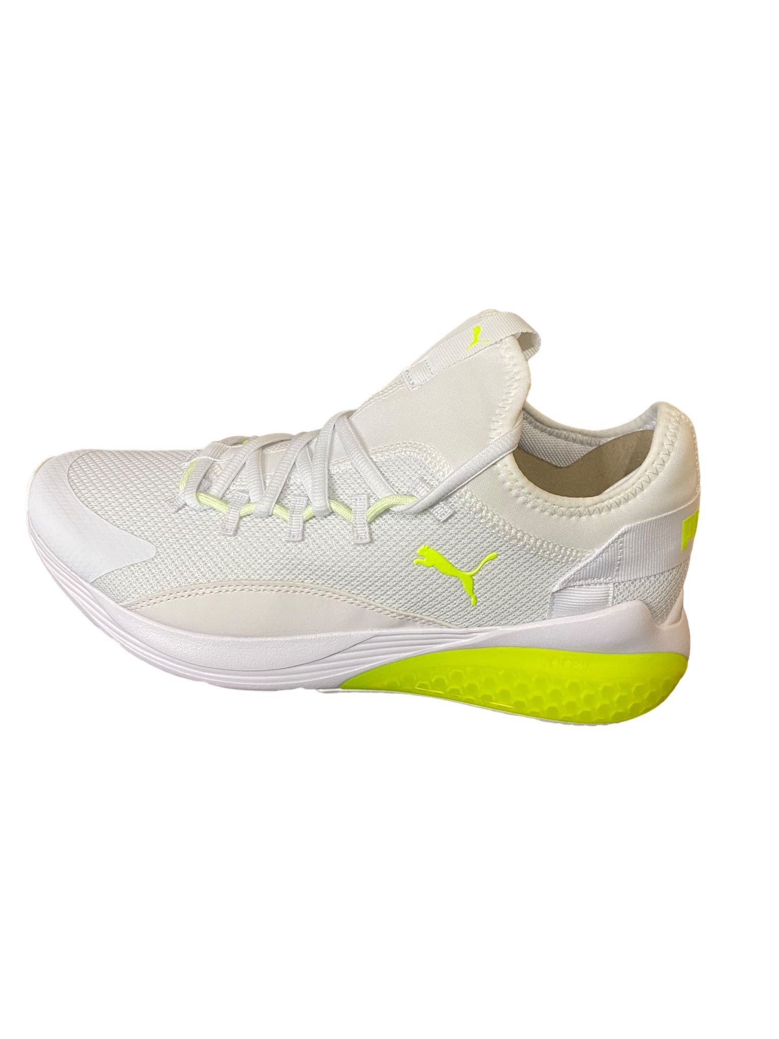 Puma cell vive alt adult size 9 color white lime squeeze