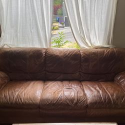  Used Leather Couch 
