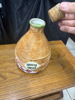 Vintage Decanter / Wine Bottle with cork