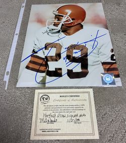 Hanford Dixon Cleveland Browns Signed 8x10 Photo With COA