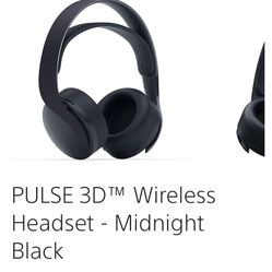 PS5 headset/headphones