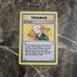Pokemon Gym Heros Series Lt Surge