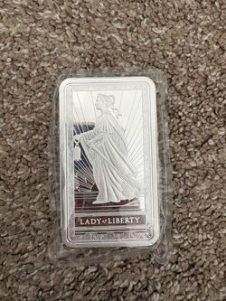 10oz Lady Liberty Silver Bar