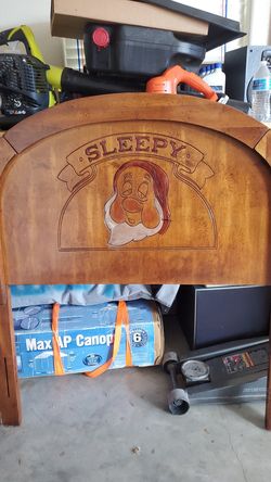 Disney Bed Sleepy Headboard And Footboard