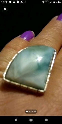 Beautiful Handcrafted Larimar Ring
