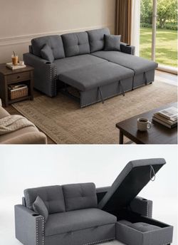 MOVE OUT SALE 9/19 – GRAY SLEEPER COUCH