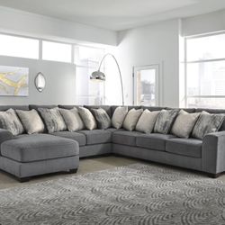 4-Piece Sectional with Chaise